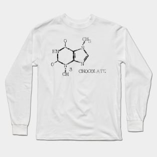 Chocolate molecule Long Sleeve T-Shirt